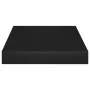 Floating wall shelf 2 units black MDF 23x23.5x3.8 cm by vidaXL, Shelves and shelves - Ref: Foro24-323824, Price: 21,42 €, Dis...
