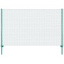 Maschendrahtzaun mit 25x2 m grünen Stahlpfosten. von , Zaunpaneele - Ref: Foro24-144607, Preis: 159,73 €, Rabatt: %