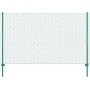 Wire mesh fence with green 25x2 m steel posts by , fence panels - Ref: Foro24-144607, Price: 158,12 €, Discount: %