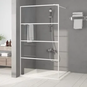 Duschwand aus transparentem weißem ESG-Glas 115x195 cm von , Duschwände und Duschwände - Ref: Foro24-152143, Preis: 170,09 €,...