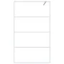 Mampara de ducha vidrio ESG transparente blanco 115x195 cm de , Paredes y mamparas de ducha - Ref: Foro24-152143, Precio: 170...