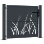 Gartentor aus anthrazitgrauem Stahl mit Grasdesign, 105x80 cm. von , Gartentore - Ref: Foro24-153166, Preis: 201,76 €, Rabatt: %