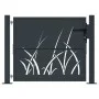 Gartentor aus anthrazitgrauem Stahl mit Grasdesign, 105x80 cm. von , Gartentore - Ref: Foro24-153166, Preis: 201,76 €, Rabatt: %