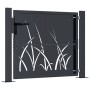 Gartentor aus anthrazitgrauem Stahl mit Grasdesign, 105x80 cm. von , Gartentore - Ref: Foro24-153166, Preis: 215,08 €, Rabatt: %