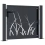 Gartentor aus anthrazitgrauem Stahl mit Grasdesign, 105x80 cm. von , Gartentore - Ref: Foro24-153166, Preis: 201,76 €, Rabatt: %