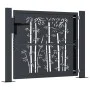 Puerta de jardín acero gris antracita diseño bambú 105x105 cm de , Puertas de jardín - Ref: Foro24-153179, Precio: 209,55 €, ...
