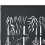 Puerta de jardín acero gris antracita diseño bambú 105x105 cm de , Puertas de jardín - Ref: Foro24-153179, Precio: 210,26 €, ...