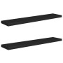 Schwebende Wandregale 2 Stück MDF schwarz 120x23,5x3,8 cm von vidaXL, Regale und Regale - Ref: Foro24-323842, Preis: 47,58 €,...