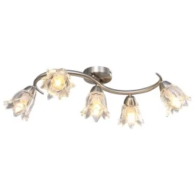 Deckenlampe mit Tulpen-Glaslampenschirmen, 5 Glühbirnen E14. von , Deckenleuchten - Ref: Foro24-289233, Preis: 59,59 €, Rabat...