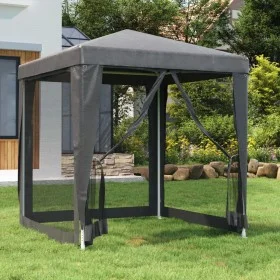 Party tent with 4 walls made of anthracite grey HDPE mesh, 2x2 m. by , Tents and gazebos - Ref: Foro24-319219, Price: 74,77 €...