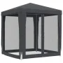 Partyzelt mit 4 Wänden aus anthrazitgrauem HDPE-Netzstoff 2x2 m. von , Zelte und Pavillons - Ref: Foro24-319219, Preis: 74,77...