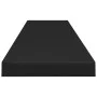 Floating wall shelves 2 pcs MDF black 120x23.5x3.8 cm by vidaXL, Shelves and shelves - Ref: Foro24-323842, Price: 46,71 €, Di...