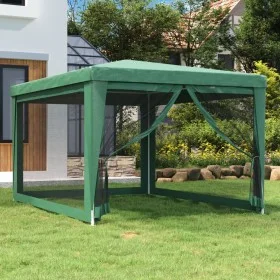 Partyzelt mit 4 grünen HDPE-Netzwänden 3x4 m. von , Zelte und Pavillons - Ref: Foro24-319233, Preis: 98,87 €, Rabatt: %