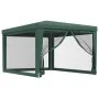 Party tent with 4 green HDPE mesh walls 3x4 m by , Tents and gazebos - Ref: Foro24-319233, Price: 98,87 €, Discount: %