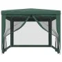 Party tent with 4 green HDPE mesh walls 3x4 m by , Tents and gazebos - Ref: Foro24-319233, Price: 98,87 €, Discount: %