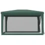 Party tent with 4 green HDPE mesh walls 3x4 m by , Tents and gazebos - Ref: Foro24-319233, Price: 98,87 €, Discount: %