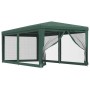 Party tent with 6 green HDPE mesh walls 3x6 m by , Tents and gazebos - Ref: Foro24-319238, Price: 135,96 €, Discount: %