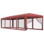 Partyzelt mit 10 Wänden aus rotem HDPE-Netzstoff, 3x12 m. von , Zelte und Pavillons - Ref: Foro24-319250, Preis: 194,41 €, Ra...