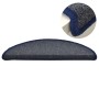 Treppenstufen-Teppiche, 15 Stück, grau und blau, 56x17x3 cm. von , Treppenmatten - Ref: Foro24-322364, Preis: 48,94 €, Rabatt: %