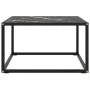 Mesa de centro negra con vidrio de mármol negro 60x60x35 cm de , Mesas de centro - Ref: Foro24-322874, Precio: 65,86 €, Descu...