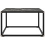 Schwarzer Couchtisch mit schwarzer Marmor-Glasplatte 60x60x35 cm. von , Couchtisch - Ref: Foro24-322874, Preis: 67,22 €, Raba...