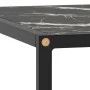Mesa de centro negra con vidrio de mármol negro 60x60x35 cm de , Mesas de centro - Ref: Foro24-322874, Precio: 65,86 €, Descu...