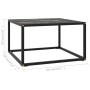 Schwarzer Couchtisch mit schwarzer Marmor-Glasplatte 60x60x35 cm. von , Couchtisch - Ref: Foro24-322874, Preis: 67,22 €, Raba...