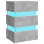 Nachttisch mit LED-Beleuchtung, aus grauem Beton und Holzwerkstoff, 45x35x67 cm. von , Nachttische - Ref: Foro24-326844, Prei...