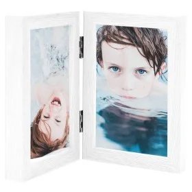 Folding white photo collage frame 2x(21x29.7 cm) by , Photo frames - Ref: Foro24-332764, Price: 19,05 €, Discount: %