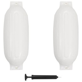Bootsstoßstangen, 2 Stück, weißes PVC, 69x21,5 cm. von , Anlegen und Ankern - Ref: Foro24-92387, Preis: 74,08 €, Rabatt: %