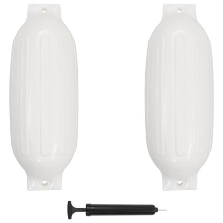 Bootsstoßstangen, 2 Stück, weißes PVC, 69x21,5 cm. von , Anlegen und Ankern - Ref: Foro24-92387, Preis: 74,08 €, Rabatt: %