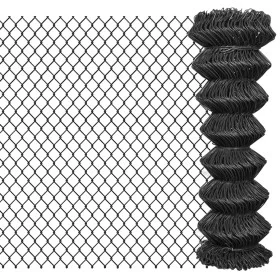 Grauer Stahldrahtzaun 15x1,25 m von , Zaunpaneele - Ref: Foro24-142425, Preis: 56,60 €, Rabatt: %