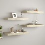 Schwebende Wandregale, 4 Stück, schwarzes MDF, 50 x 23 x 3,8 cm von vidaXL, Regale und Regale - Ref: Foro24-323873, Preis: 57...