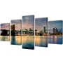 Dekoratives Leinwand-Set für die Wand, Brooklyn River, 200 x 100 cm. von , Poster, Drucke und visuelle Kunst - Ref: Foro24-24...