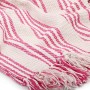Gestreifte rosa-weiße Baumwolldecke 220x250 cm von , Decken - Ref: Foro24-245326, Preis: 37,10 €, Rabatt: %