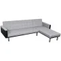 L-shaped sofa bed in black and gray fabric by , Sofas - Ref: Foro24-244334, Price: 450,73 €, Discount: %