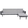 Schlafsofa in L-Form, schwarz und grauer Stoff. von , Sofas - Ref: Foro24-244334, Preis: 458,49 €, Rabatt: %