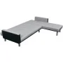 L-shaped sofa bed in black and gray fabric by , Sofas - Ref: Foro24-244334, Price: 450,73 €, Discount: %