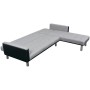 Schlafsofa in L-Form, schwarz und grauer Stoff. von , Sofas - Ref: Foro24-244334, Preis: 458,49 €, Rabatt: %