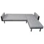 L-shaped sofa bed in black and gray fabric by , Sofas - Ref: Foro24-244334, Price: 450,73 €, Discount: %