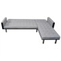 Schlafsofa in L-Form, schwarz und grauer Stoff. von , Sofas - Ref: Foro24-244334, Preis: 458,49 €, Rabatt: %