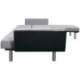 L-shaped sofa bed in black and gray fabric by , Sofas - Ref: Foro24-244334, Price: 450,73 €, Discount: %