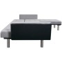 Schlafsofa in L-Form, schwarz und grauer Stoff. von , Sofas - Ref: Foro24-244334, Preis: 458,49 €, Rabatt: %
