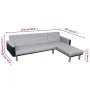 L-shaped sofa bed in black and gray fabric by , Sofas - Ref: Foro24-244334, Price: 450,73 €, Discount: %