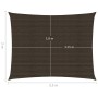 Toldo de vela HDPE marrón160 g/m² 2x3,5 m de , Sombrillas - Ref: Foro24-311778, Precio: 24,83 €, Descuento: %