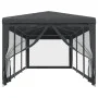 Party tent with 8 walls made of anthracite gray HDPE mesh, 3x9 m. by , Tents and gazebos - Ref: Foro24-319244, Price: 154,17 ...