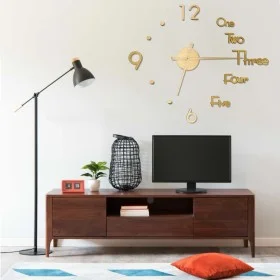3D-Wanduhr mit modernem goldenem Design, 100 cm XXL. von , Wanduhren - Ref: Foro24-325154, Preis: 17,77 €, Rabatt: %