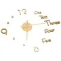 3D wall clock with modern golden design 100 cm XXL by , Wall clocks - Ref: Foro24-325154, Price: 17,77 €, Discount: %