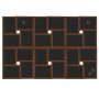 Brauner MDF-Collagerahmen für 24 Fotos im Format 13x18 cm. von , Bilderrahmen - Ref: Foro24-332787, Preis: 46,73 €, Rabatt: %