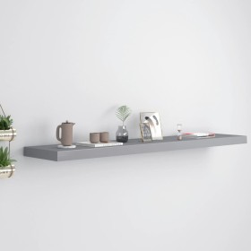 Graues schwebendes Wandregal aus MDF, 120 x 23,5 x 3,8 cm von vidaXL, Regale und Regale - Ref: Foro24-323862, Preis: 37,33 €,...